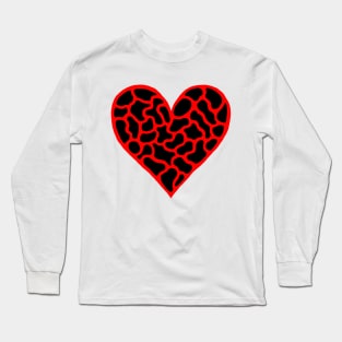 Heart Design Long Sleeve T-Shirt